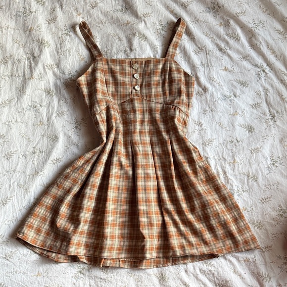 Plaid mini dress cropped blazer set size small in great condition - Picture 3 of 14